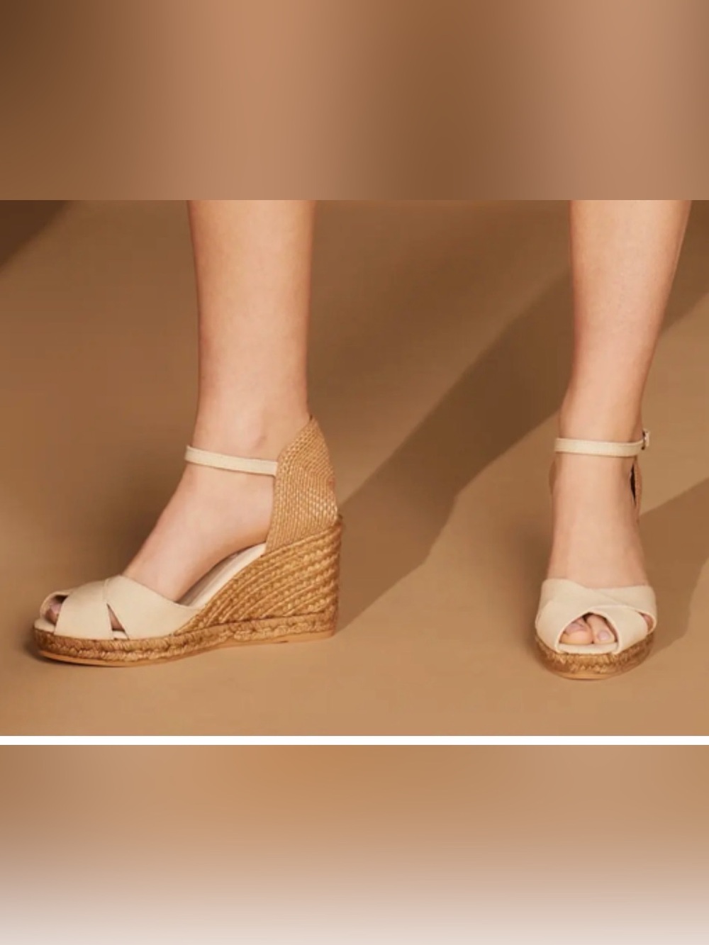 VISCATA Barcelona Women's Cream Canvas Espadrille Wedge